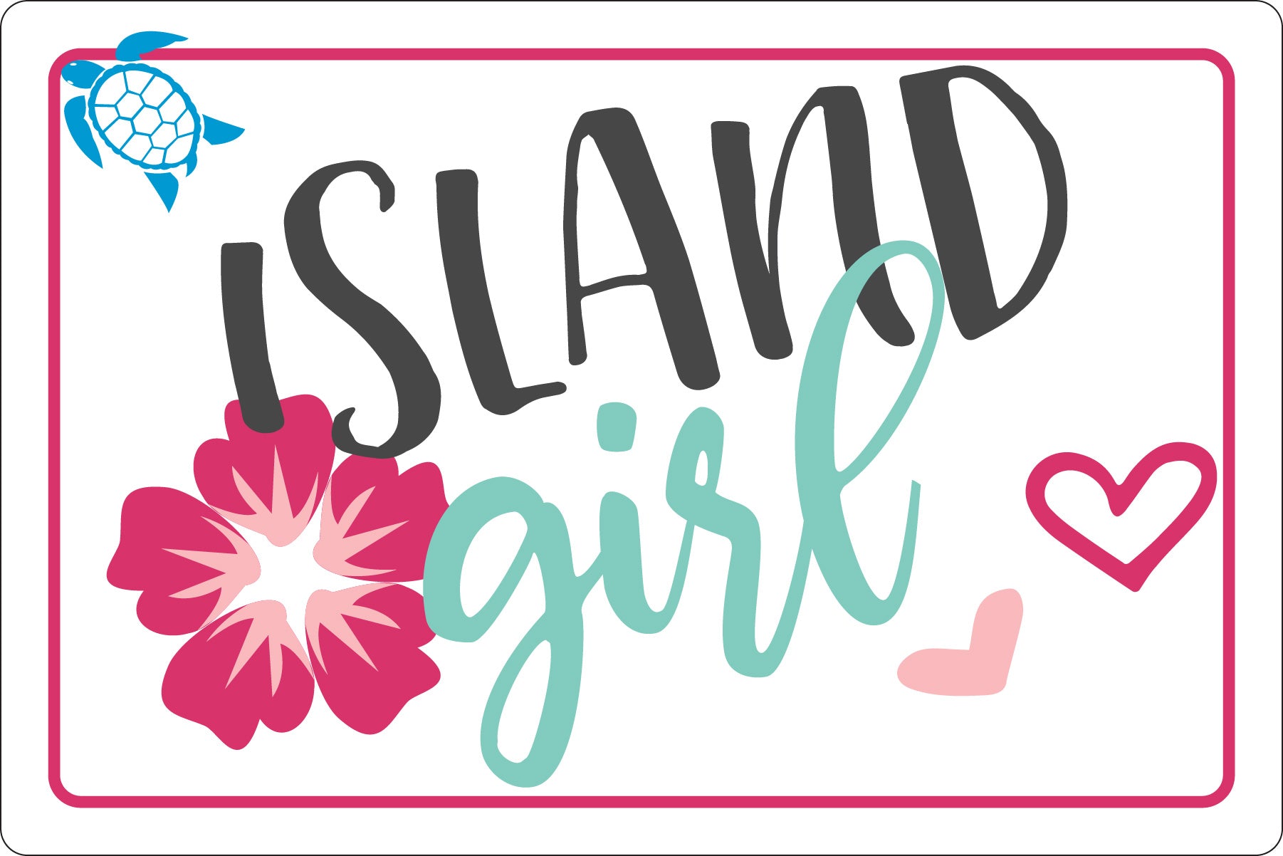 Island Girl Metal Sign image 0