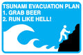 Tsunami Beer Metal Sign image 0