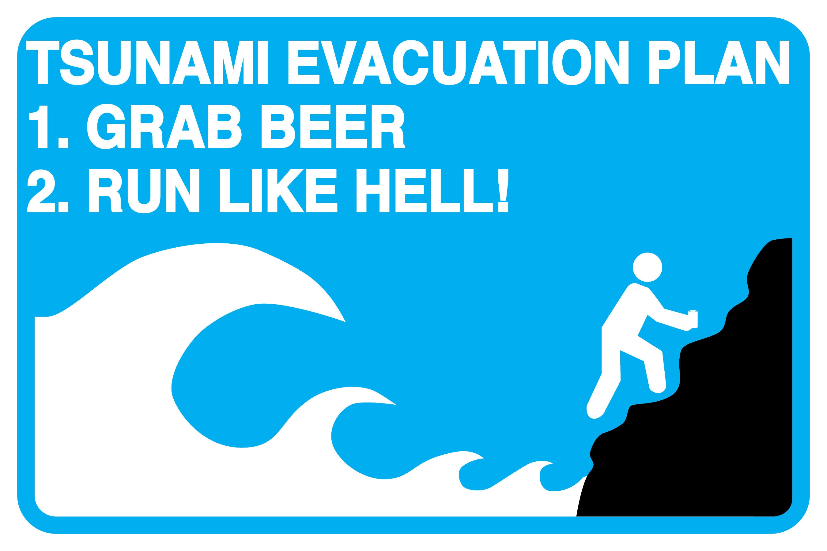 Tsunami Beer Metal Sign image 0