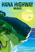 8" x 12" Hana Highway Maui Metal Sign image 0