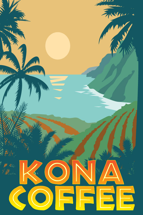 Kona Coffee Metal Sign image 0