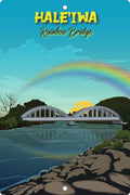 12" x 18" Haleiwa Oahu Metal Sign image 0