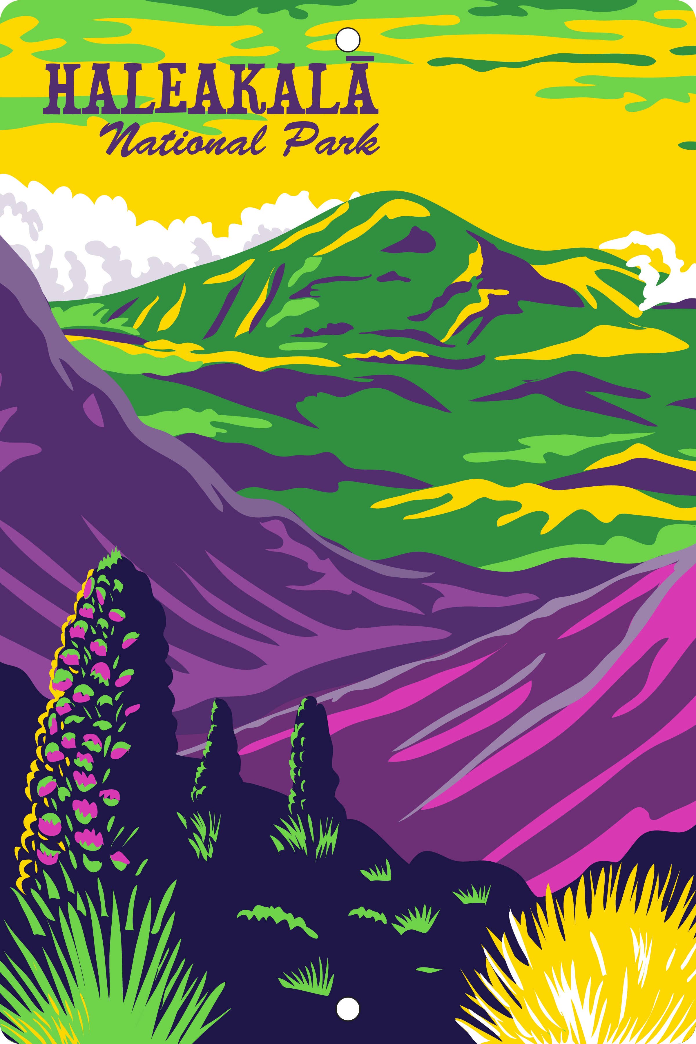 8" x 12" Haleakala WPA Maui Metal Sign image 0