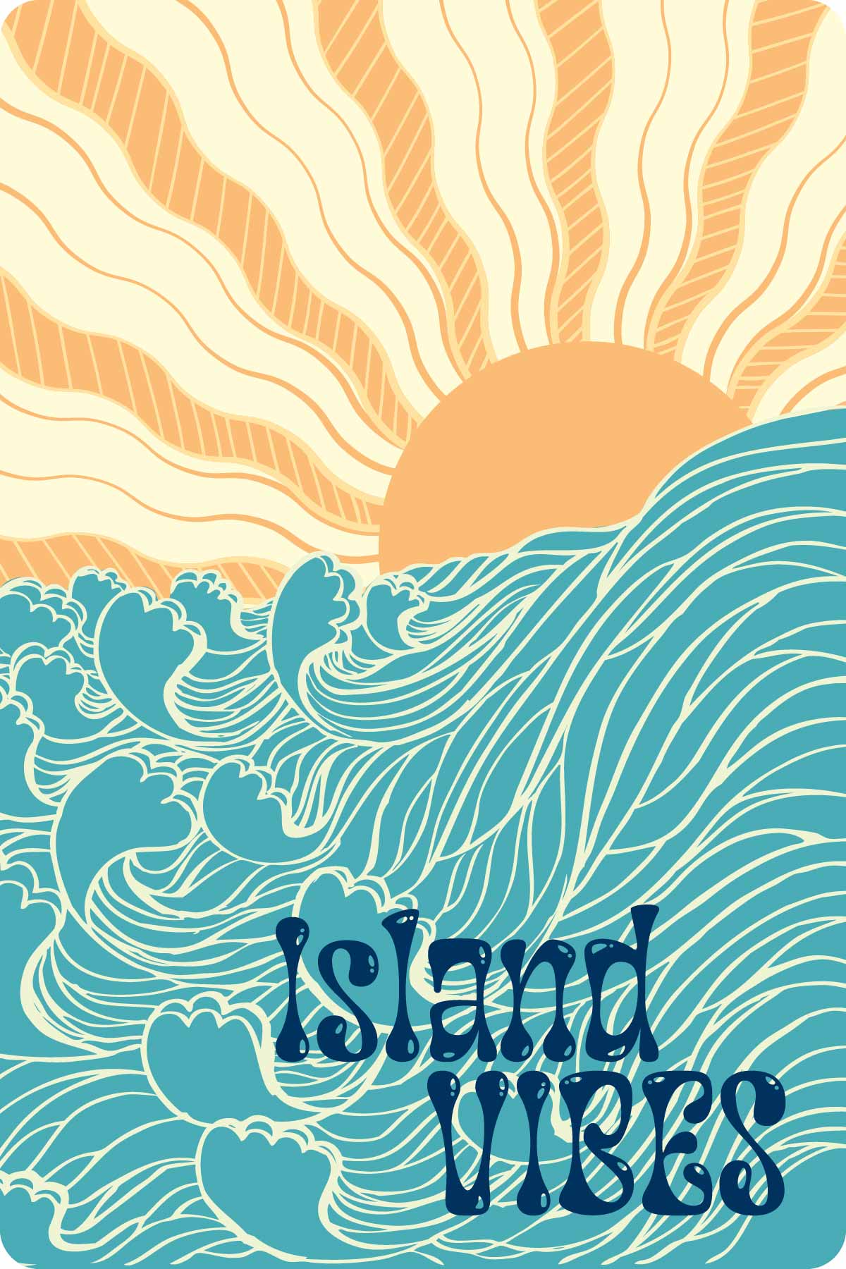 Island Vibes Metal Sign image 0