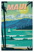 8" x 12" AA Maui Metal Sign • Made in Hawaii image 0