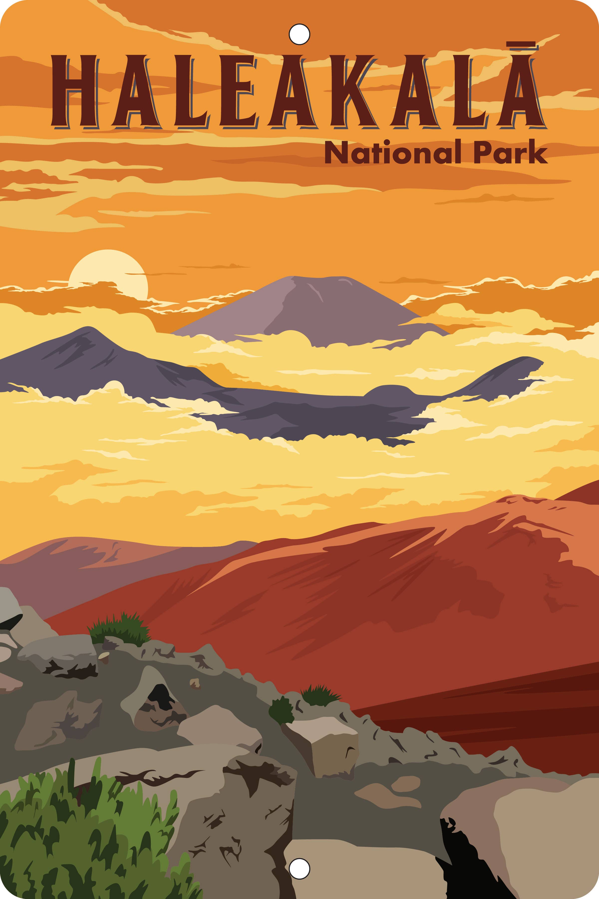 12" x 18" Haleakala NP Metal Sign image 0